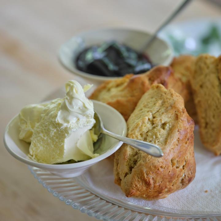 Cream Tea at Knapp House Lodges in Devon