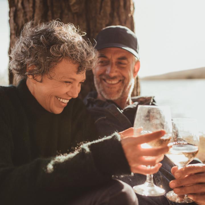 Older Couple on romantic break near Exmoor